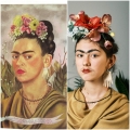 Natalia Koniak jako Frida Kahlo z jej autoportretu